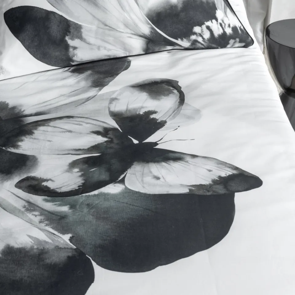 Carré Blanc Housse de couette coton Danaïde| Housses De Couette