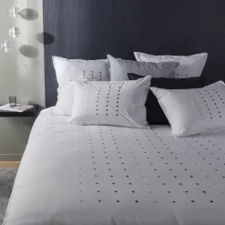 Carré Blanc Housse de couette coton Dotsy|Homme Coffrets Cadeaux|Housses De Couette