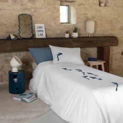 Carré Blanc Housse de couette coton Hypnotic enfant|Enfant Housses De Couette