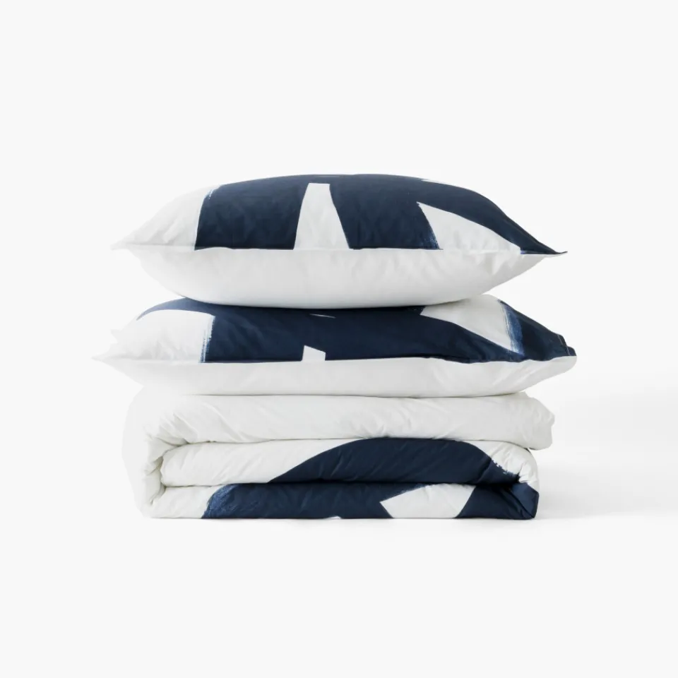 Carré Blanc Housse de couette coton Hypnotic enfant|Enfant Housses De Couette