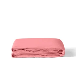 Carré Blanc Housse de couette coton lavé biologique Souffle pétale| Housses De Couette