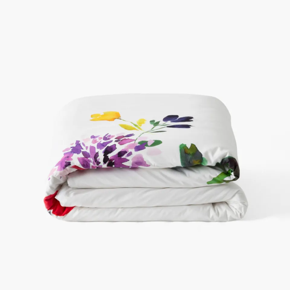 Carré Blanc Housse de couette coton Rosella|Femme Coffrets Cadeaux|Housses De Couette