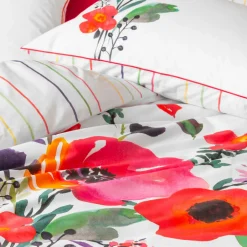 Carré Blanc Housse de couette coton Rosella|Femme Coffrets Cadeaux|Housses De Couette