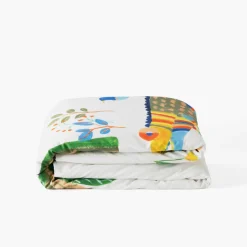 Carré Blanc Housse de couette enfant coton bio Pinata|Enfant Linge De Litbio|Housses De Couette