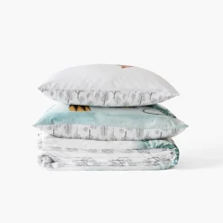 Carré Blanc Housse de couette enfant pur coton Féeries|Enfant Linge De Litbio|Housses De Couette