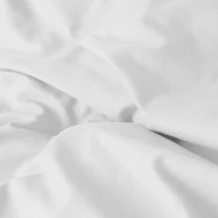 Carré Blanc Housse de couette percale de coton Neo blanc| Housses De Couette