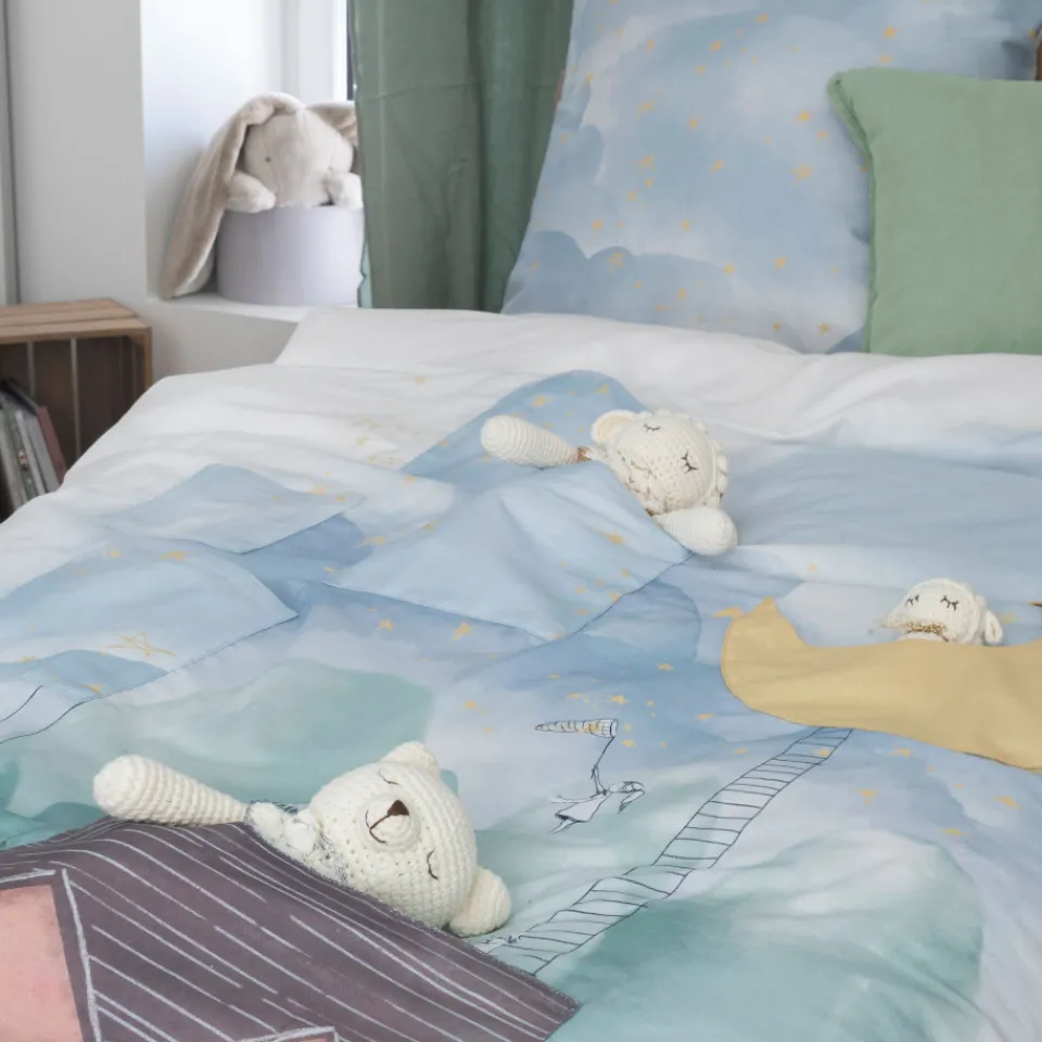 Carré Blanc Housse de couette pur coton Skog|Enfant Housses De Couette