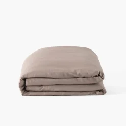 Carré Blanc Housse de couette réversible satin de coton Aura| Housses De Couette