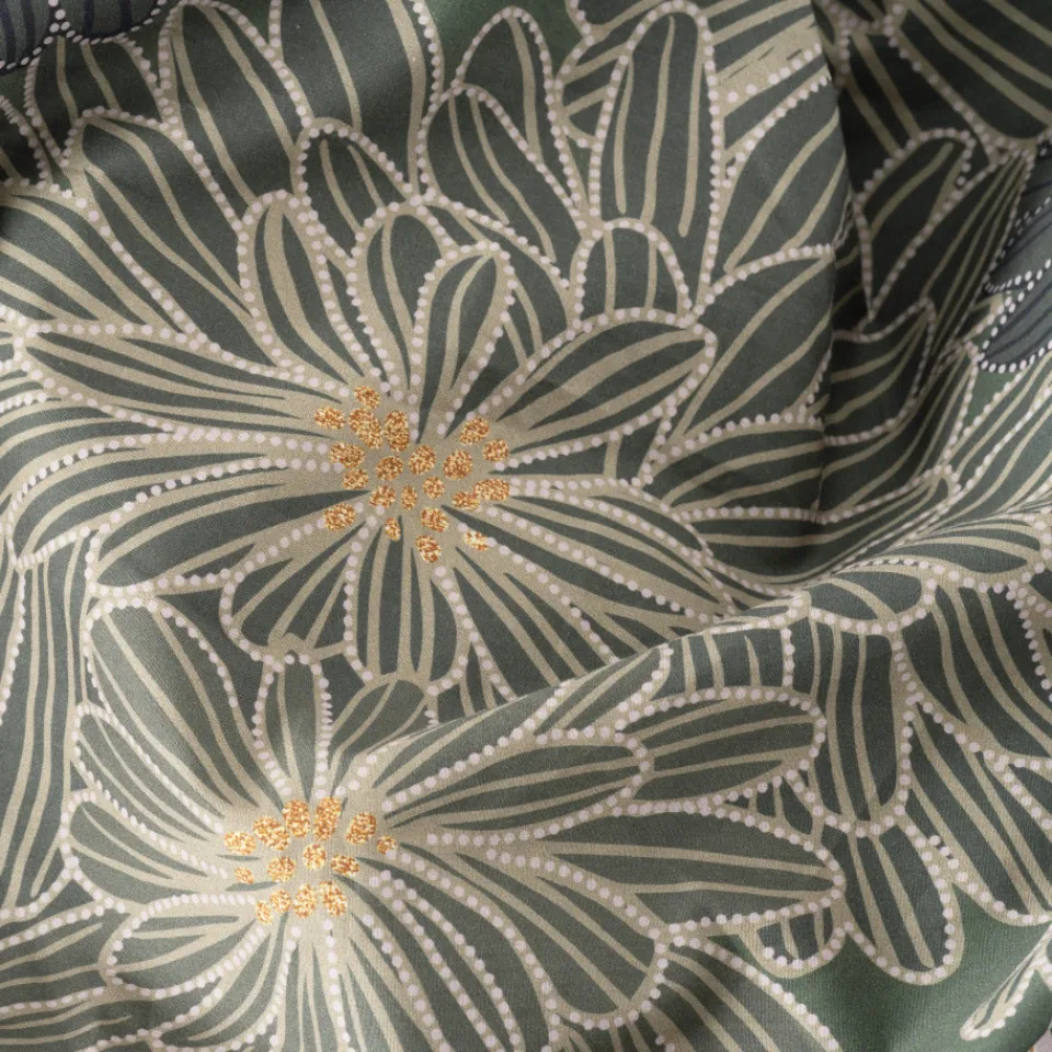 Carré Blanc Housse de couette réversible coton Silvalys| Housses De Couette