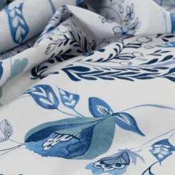 Carré Blanc Housse de couette réversible lin et coton lavé Madeleine| Housses De Couette