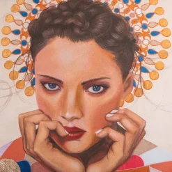 Carré Blanc Housse de couette réversible percale de coton Rosangela| Housses De Couette