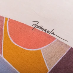 Carré Blanc Housse de couette réversible percale de coton Rosangela| Housses De Couette