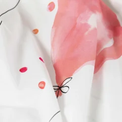 Carré Blanc Housse de couette réversible percale de coton Monamour ballon| Housses De Couette