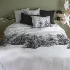 Carré Blanc Housse de couette réversible coton Ietulou|Homme Coffrets Cadeaux|Housses De Couette