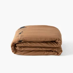 Carré Blanc Housse de couette réversible lin et coton lavé Eclipse| Housses De Couette