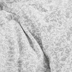 Carré Blanc Housse de couette réversible percale de coton Eloges| Housses De Couette