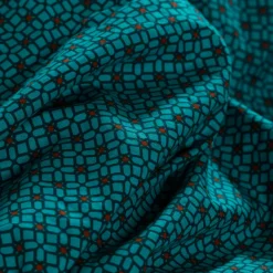 Carré Blanc Housse de couette réversible coton et lin Bukhara curcuma| Housses De Couette