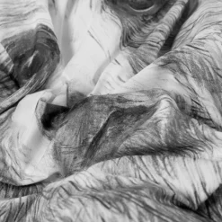 Carré Blanc Housse de couette réversible percale de coton Grizzli| Housses De Couette