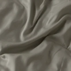 Carré Blanc Housse de couette satin de coton lavé biologique Quartz jade| Housses De Couette