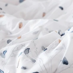 Carré Blanc Housse de couette satin de coton Equinoxe| Housses De Couette