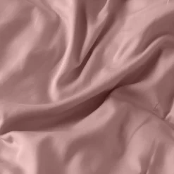 Carré Blanc Housse de couette satin de coton lavé bio Quartz blush| Housses De Couette