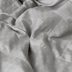 Carré Blanc Housse de couette satin de coton Titane|Homme Coffrets Cadeaux|Housses De Couette