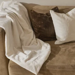 Carré Blanc Housse de coussin polaire Oslo bronze|Homme Housses De Coussin|Coffrets Cadeaux