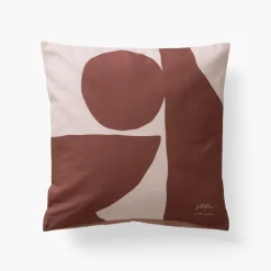 Carré Blanc Housse de coussin Safi dune| Housses De Coussin