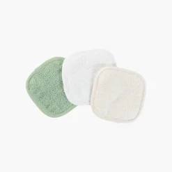 Carré Blanc Lot de 6 carrés démaquillants lavables coton et gaze de coton biologique Naturelle|Femme Coffrets Cadeaux|Accessoires Beauté