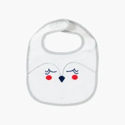 Carré Blanc Mini bavoir coton Artica blanc|Enfant Bavoirs & Mini-bavoirs