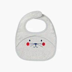 Carré Blanc Mini bavoir coton Artica blanc|Enfant Bavoirs & Mini-bavoirs