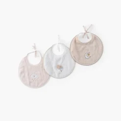Carré Blanc Mini bavoir coton bio Bienvenue naturel|Enfant Nouveautés Bébénew|Bavoirs & Mini-bavoirs