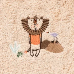 Carré Blanc Mini bavoir coton bio Safari|Enfant Bavoirs & Mini-bavoirs