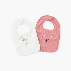Carré Blanc Mini bavoir coton Xmasful ivoire|Enfant Bavoirs & Mini-bavoirs|Nouveautés Bébénew