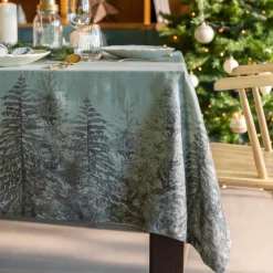 Carré Blanc Nappe rectangulaire coton Sousbois|Femme Coffrets Cadeaux|Coffrets Cadeaux