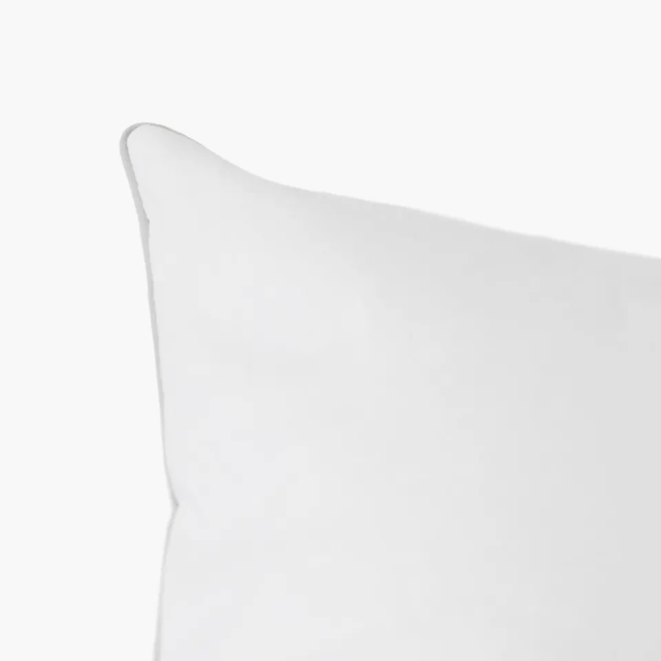 Carré Blanc Oreiller carré moelleux duvet de canard Neige| Oreillers