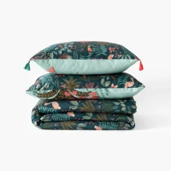 Carré Blanc Parure de lit coton Aruba|Enfant Linge De Litbio