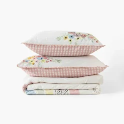 Carré Blanc Parure de lit coton bio Rêve d'or|Enfant Linge De Litbio