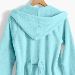 Carré Blanc Peignoir ado fille coton moelleux Julia lagon|Enfant Peignoirs 10 Ans - 16 Ans