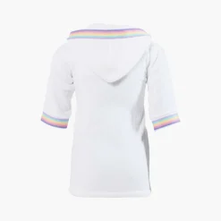 Carré Blanc Peignoir enfant coton à capuche Calliopé blanc|Enfant Peignoirs 12 Mois - 10 Ans