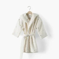 Carré Blanc Peignoir enfant coton Amore ivoire|Femme Coffrets Cadeaux|Peignoirs 12 Mois - 10 Ans