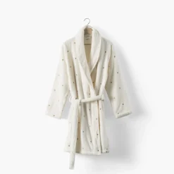 Carré Blanc Peignoir femme coton Amore ivoire|Femme Coffrets Cadeaux|Peignoirs Femme