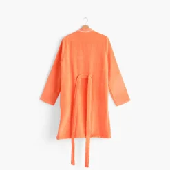 Carré Blanc Peignoir femme coton col kimono Récif rose|Femme Peignoirs Femme