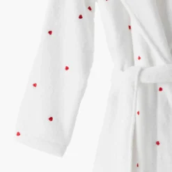 Carré Blanc Peignoir femme coton col châle Adore blanc|Femme Coffrets Cadeaux|Peignoirs Femme