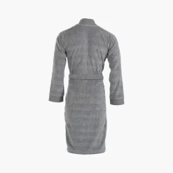 Carré Blanc Peignoir homme coton col kimono Grizzli gris|Homme Peignoirs Homme
