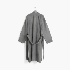Carré Blanc Peignoir homme coton col kimono Equinoxe gris étain|Homme Peignoirs Homme