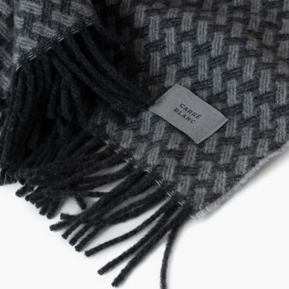 Carré Blanc Plaid Baikal anthracite|Homme Coffrets Cadeaux|Plaids Et Couvre-lits