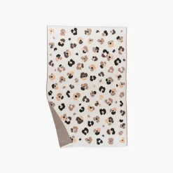 Carré Blanc Plaid coton maille jacquard Ysée ivoire|Femme Coffrets Cadeaux