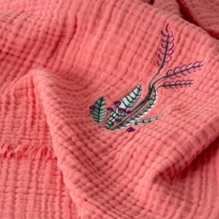 Carré Blanc Plaid gaze de coton Aruba pétale|Enfant Accessoires