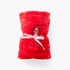 Carré Blanc Plaid polaire Mes Rêves rouge tendre|Enfant Accessoires